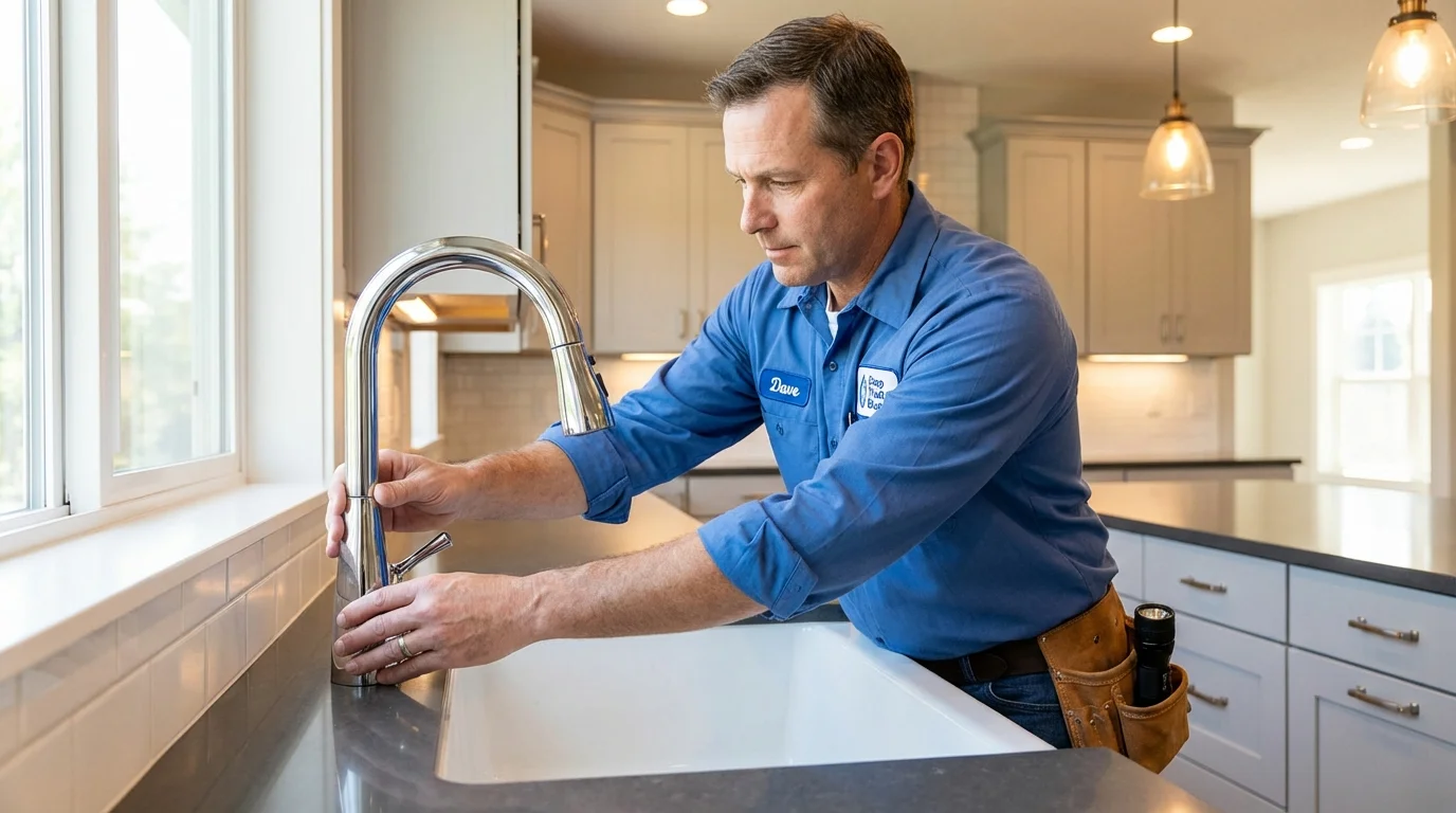 Kitchen faucet installation by Johns Plumbing LLC in Cherry Hill